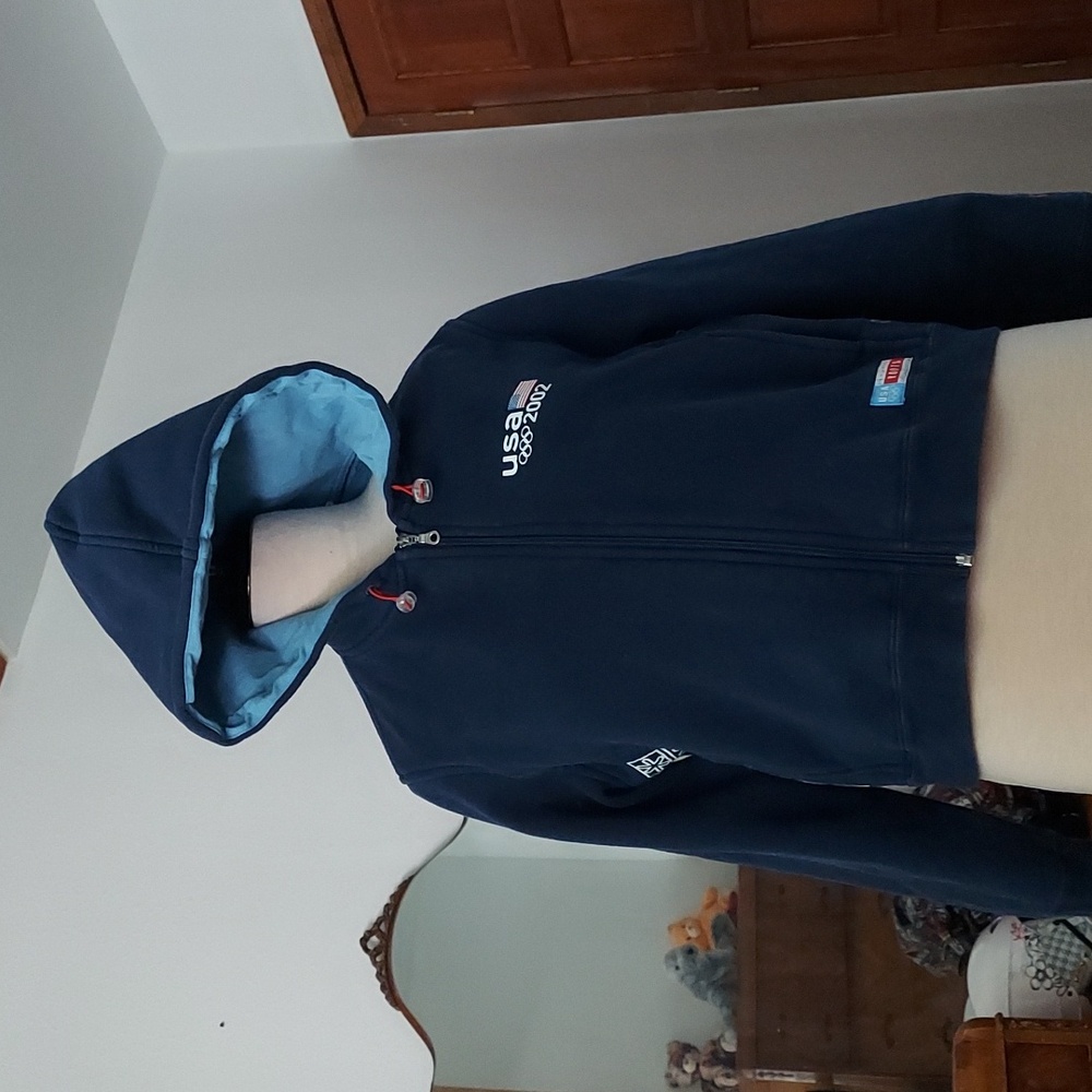 Roots Olympics USA 2002 Salt Lake City Women Zip Up Hoodie XL
